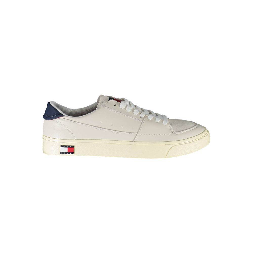 Tommy Hilfiger White Leather Men Sneaker - Hilstor