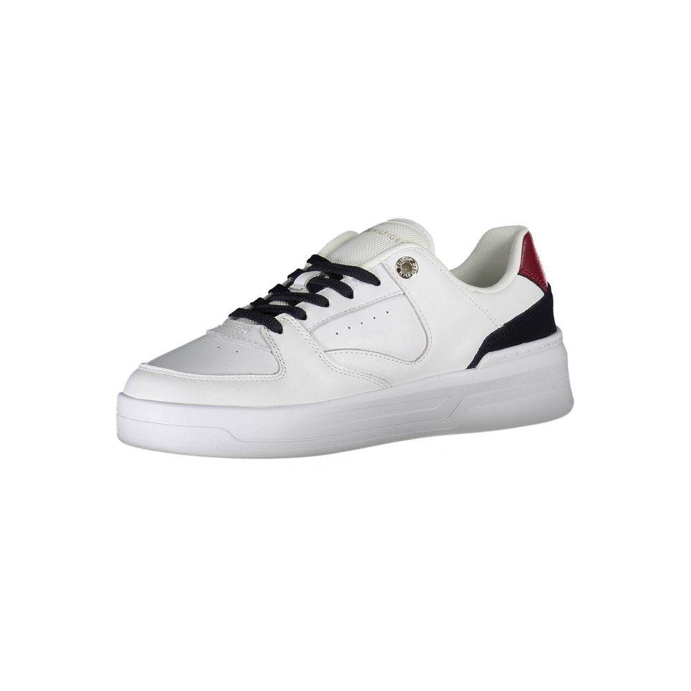 Tommy Hilfiger White Leather Women Sneaker - Hilstor