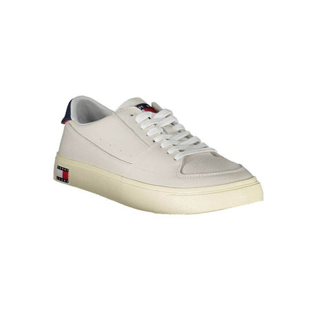 Tommy Hilfiger White Leather Men Sneaker - Hilstor