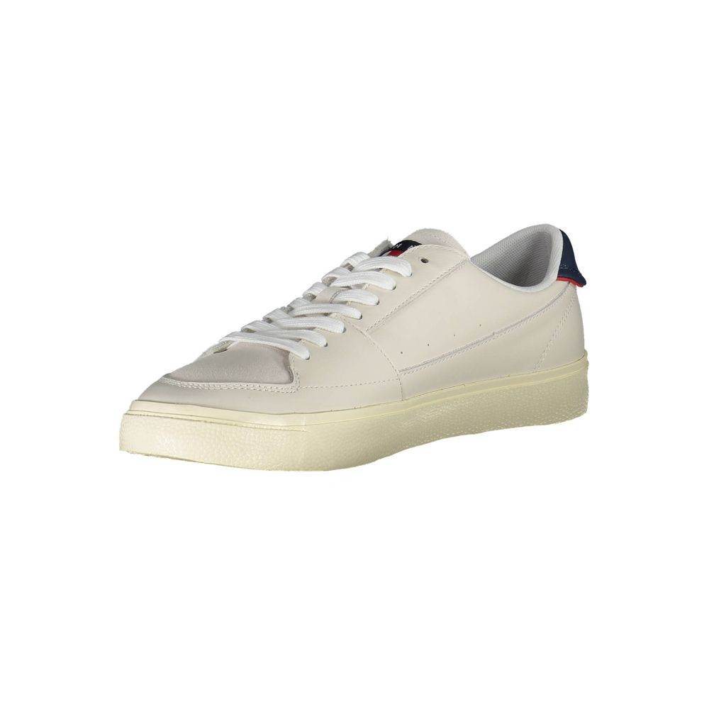 Tommy Hilfiger White Leather Men Sneaker - Hilstor