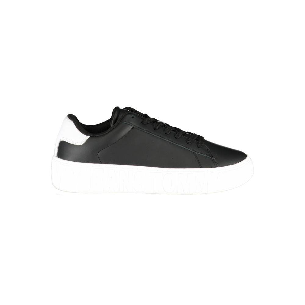 Tommy Hilfiger Black Polyethylene Men Sneaker - Hilstor