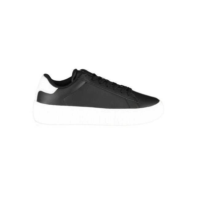Tommy Hilfiger Black Polyethylene Men Sneaker - Hilstor
