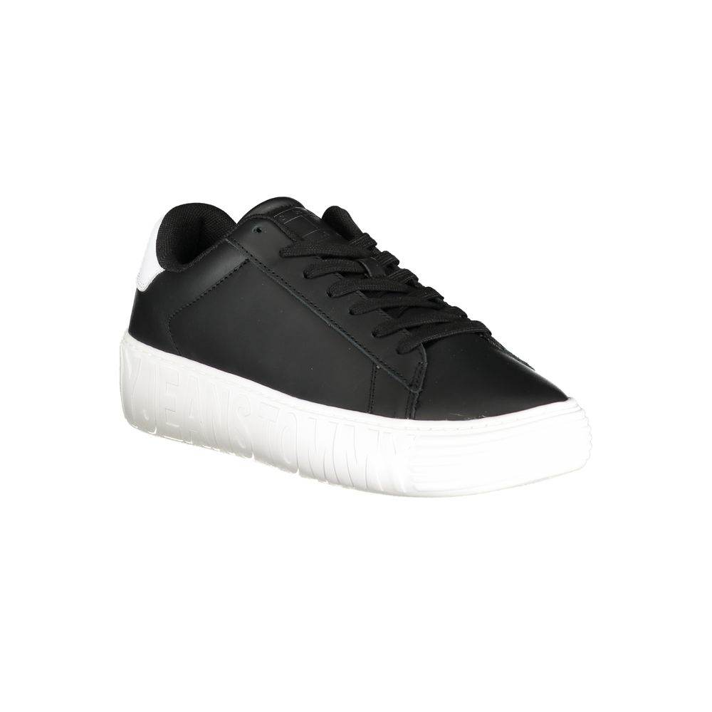 Tommy Hilfiger Black Polyethylene Men Sneaker - Hilstor