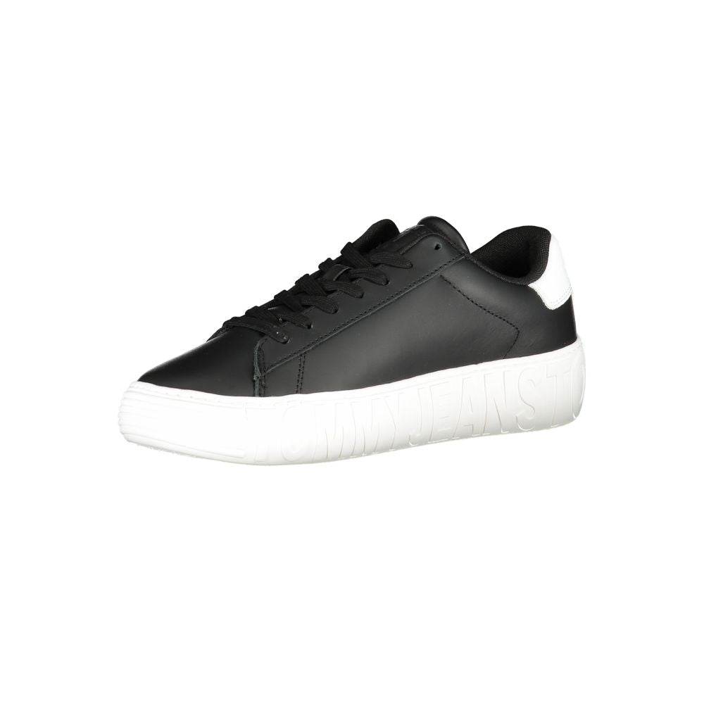 Tommy Hilfiger Black Polyethylene Men Sneaker - Hilstor