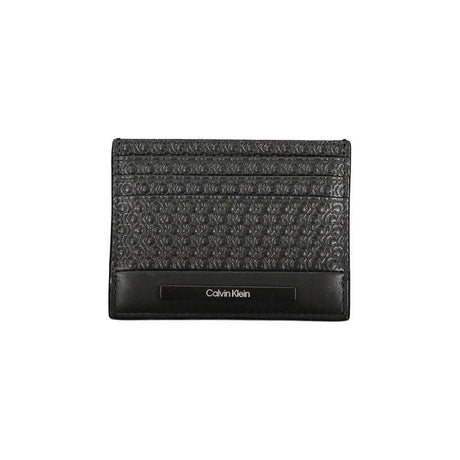 Calvin Klein Sleek Black Contrast Card Holder - Hilstor
