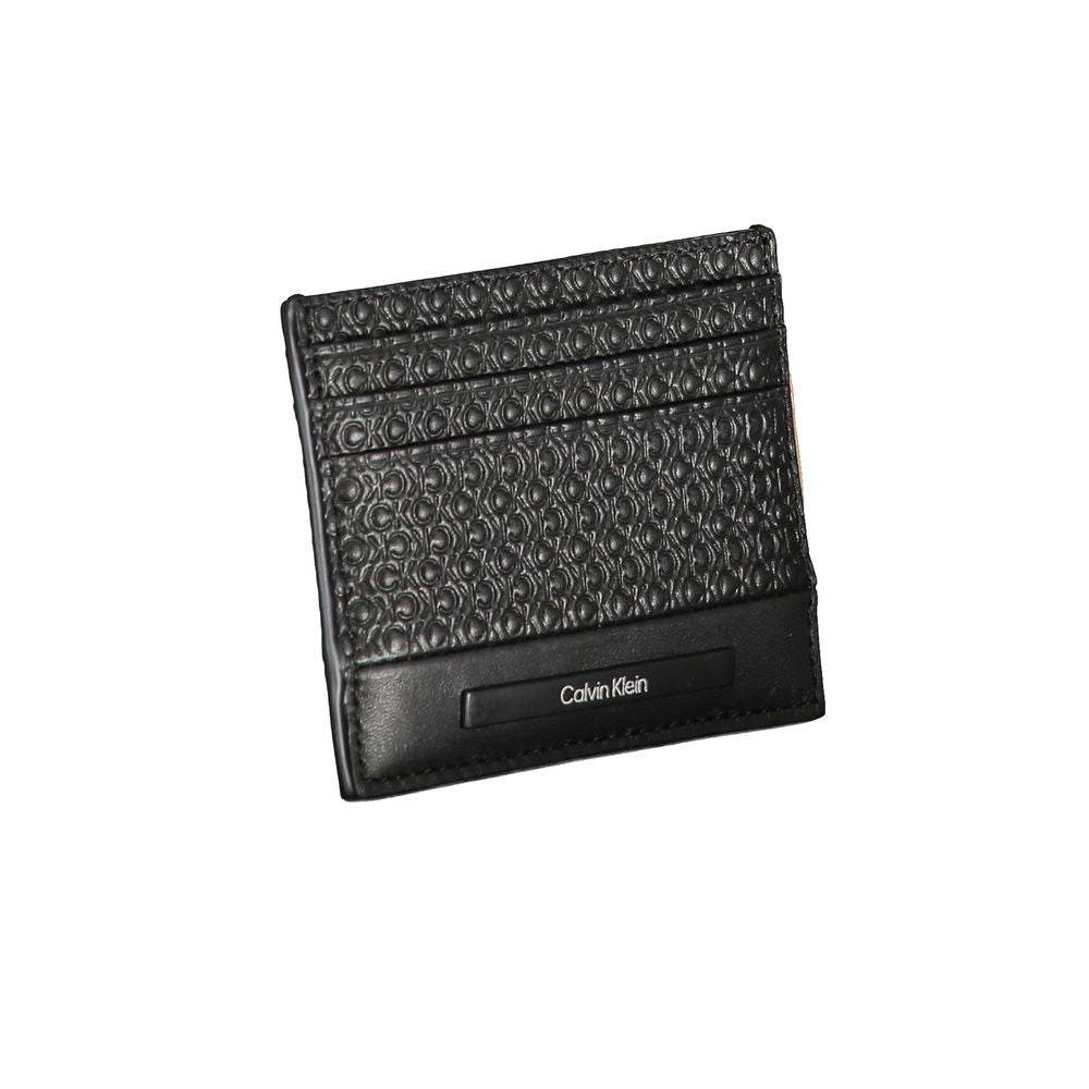 Calvin Klein Sleek Black Contrast Card Holder - Hilstor