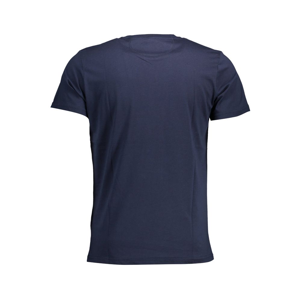 La Martina Chic bomuldst-shirt med rund hals i blå