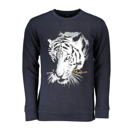 Cavalli Class Blue Cotton Men Sweater - Hilstor