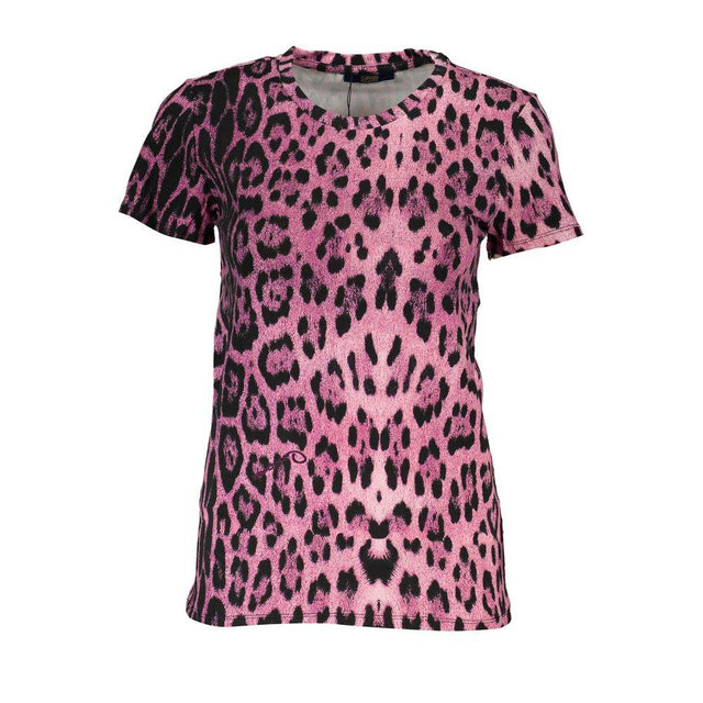 Cavalli Class Pink Cotton Women T-Shirt - Hilstor