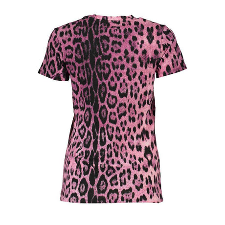 Cavalli Class Pink Cotton Women T-Shirt - Hilstor