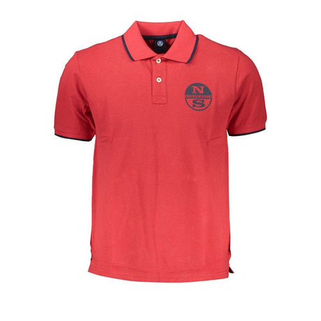 North Sails Red Cotton Polo Shirt - Hilstor