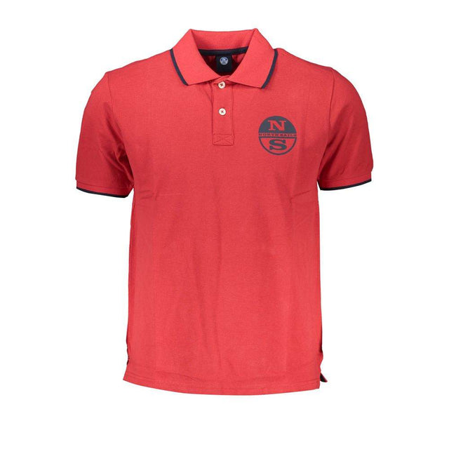North Sails Red Cotton Polo Shirt - Hilstor