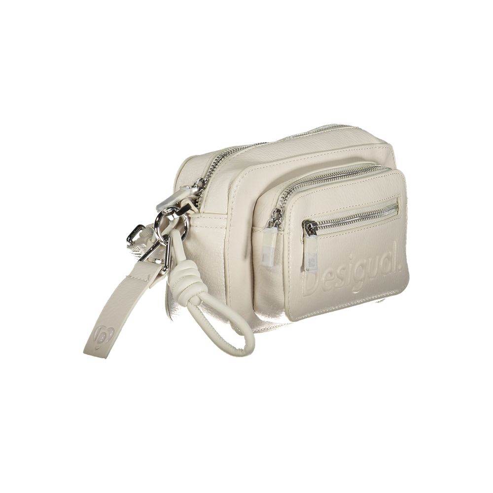 Desigual White Polyethylene Handbag - Hilstor