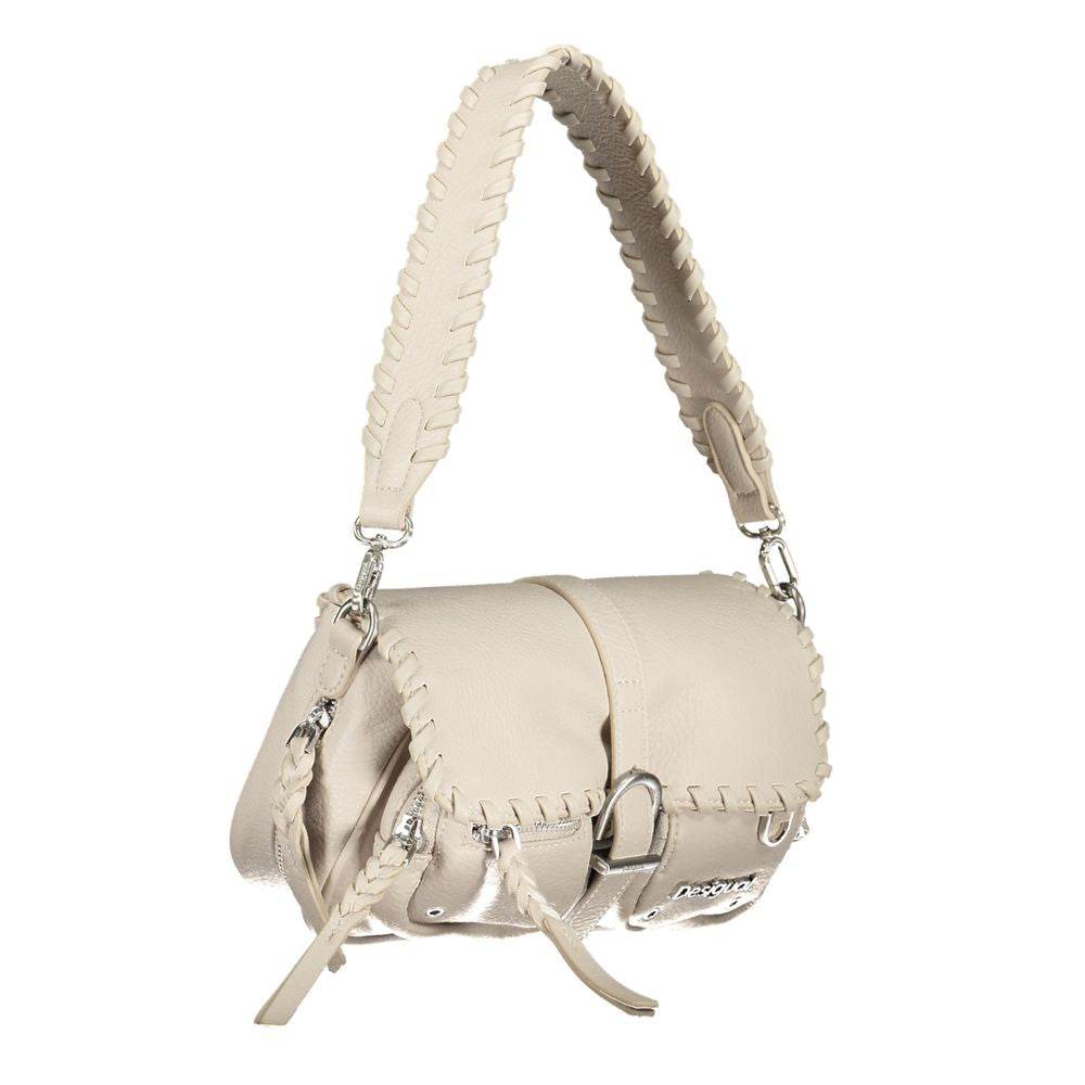 Desigual White Polyethylene Handbag - Hilstor