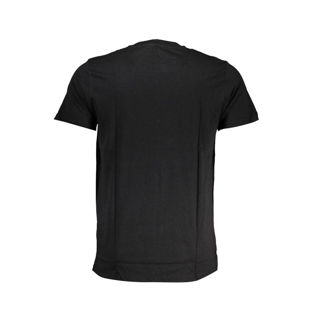 Cavalli Class Black Cotton T-Shirt - Hilstor