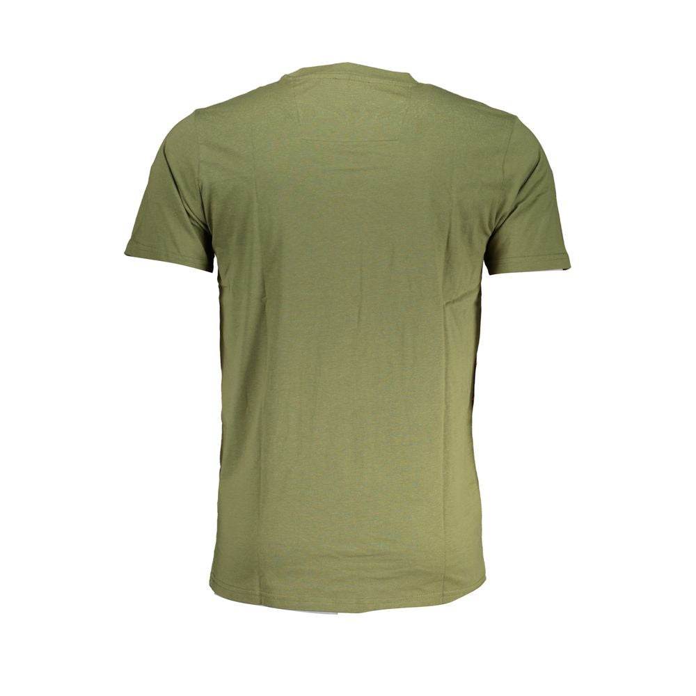 Cavalli Class Green Cotton T-Shirt - Hilstor