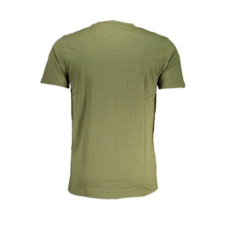 Cavalli Class Green Cotton T-Shirt - Hilstor