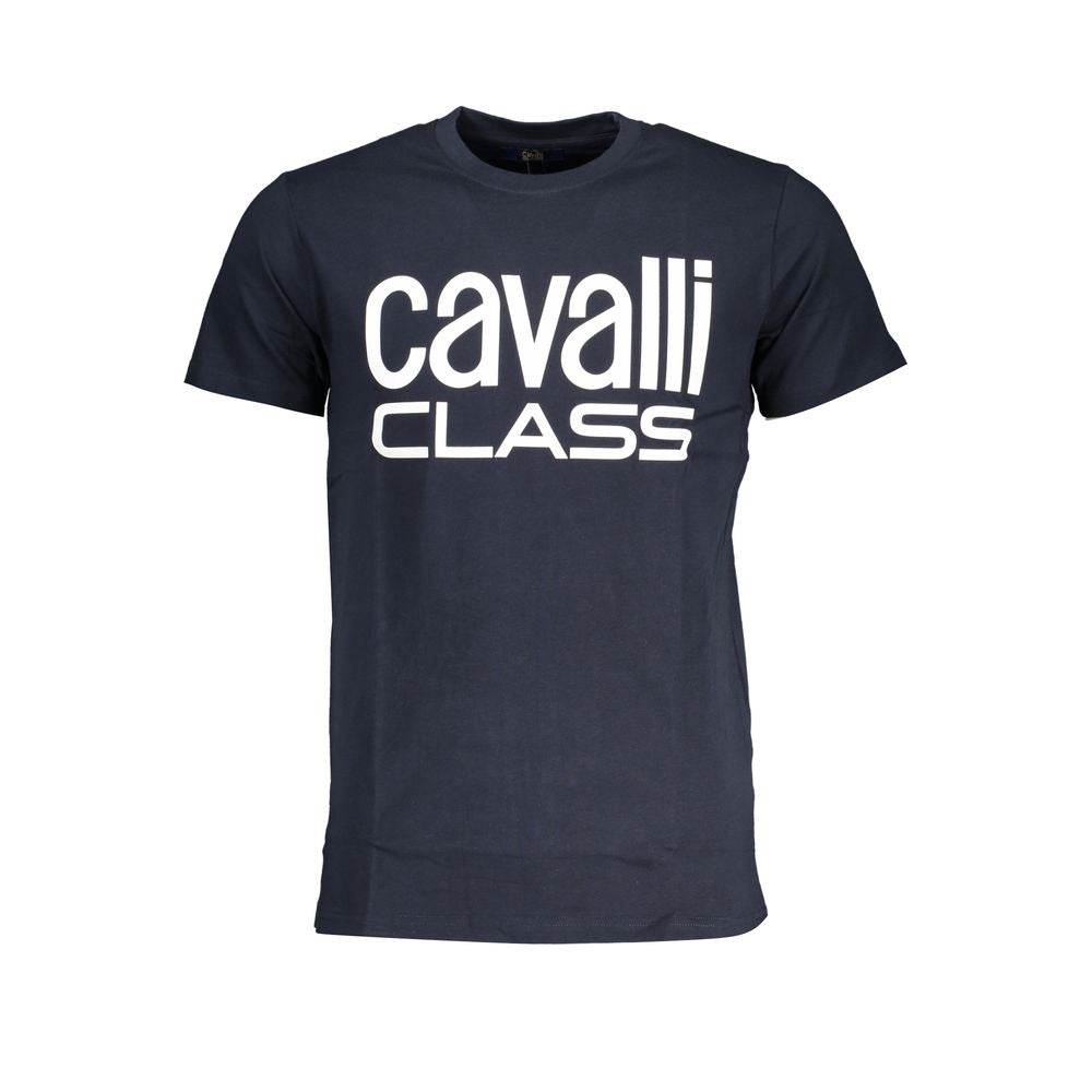 Cavalli Class Blue Cotton T-Shirt - Hilstor