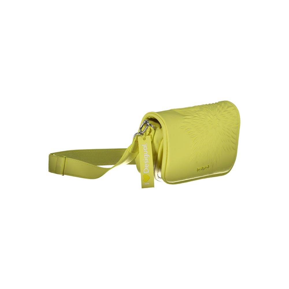 Desigual Yellow Polyethylene Handbag - Hilstor
