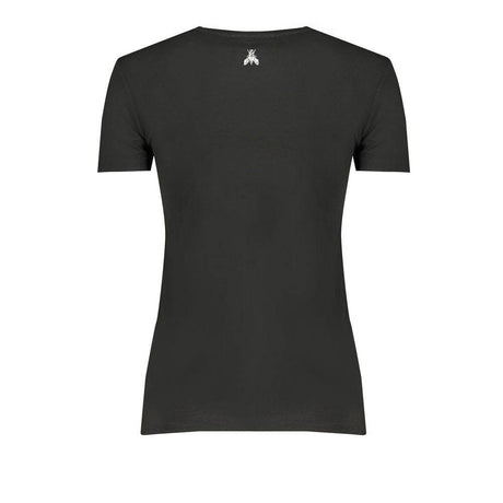 Patrizia Pepe Black Organic Cotton Women T-Shirt - Hilstor