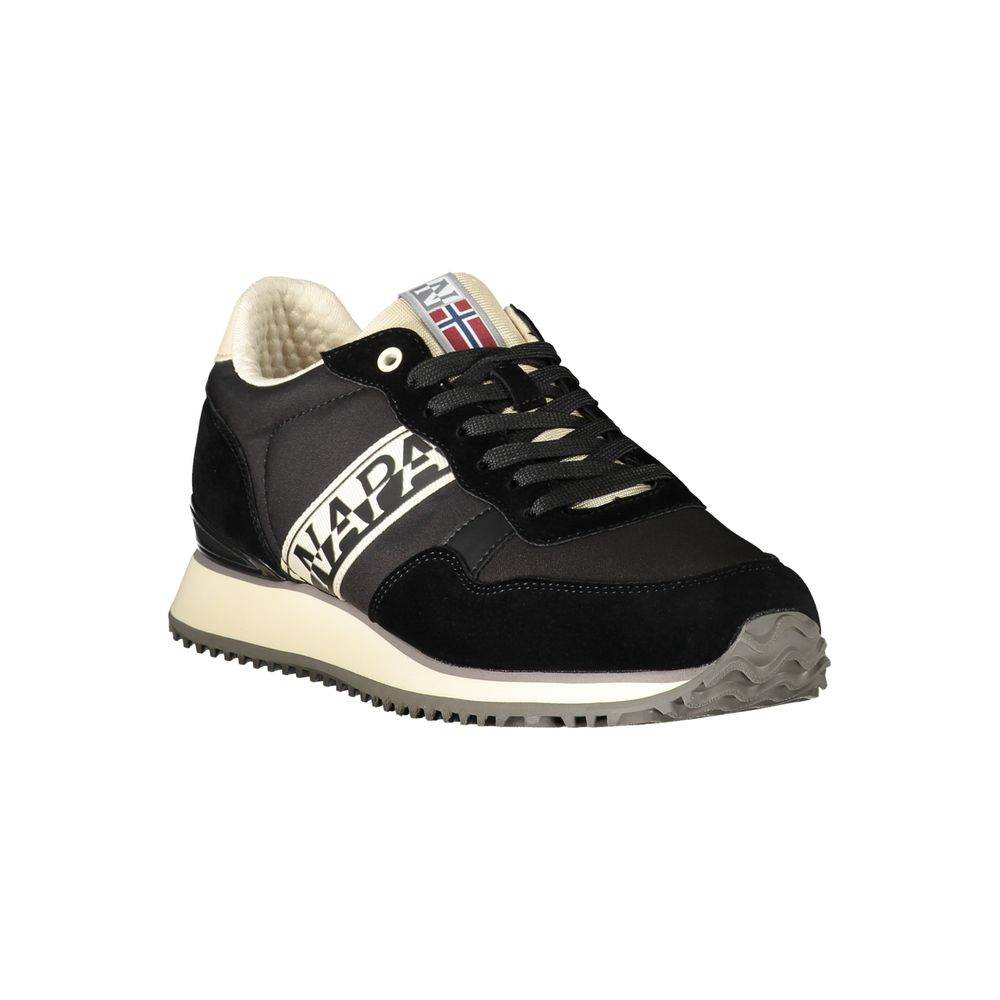 Napapijri Black Polyester Sneaker - Hilstor