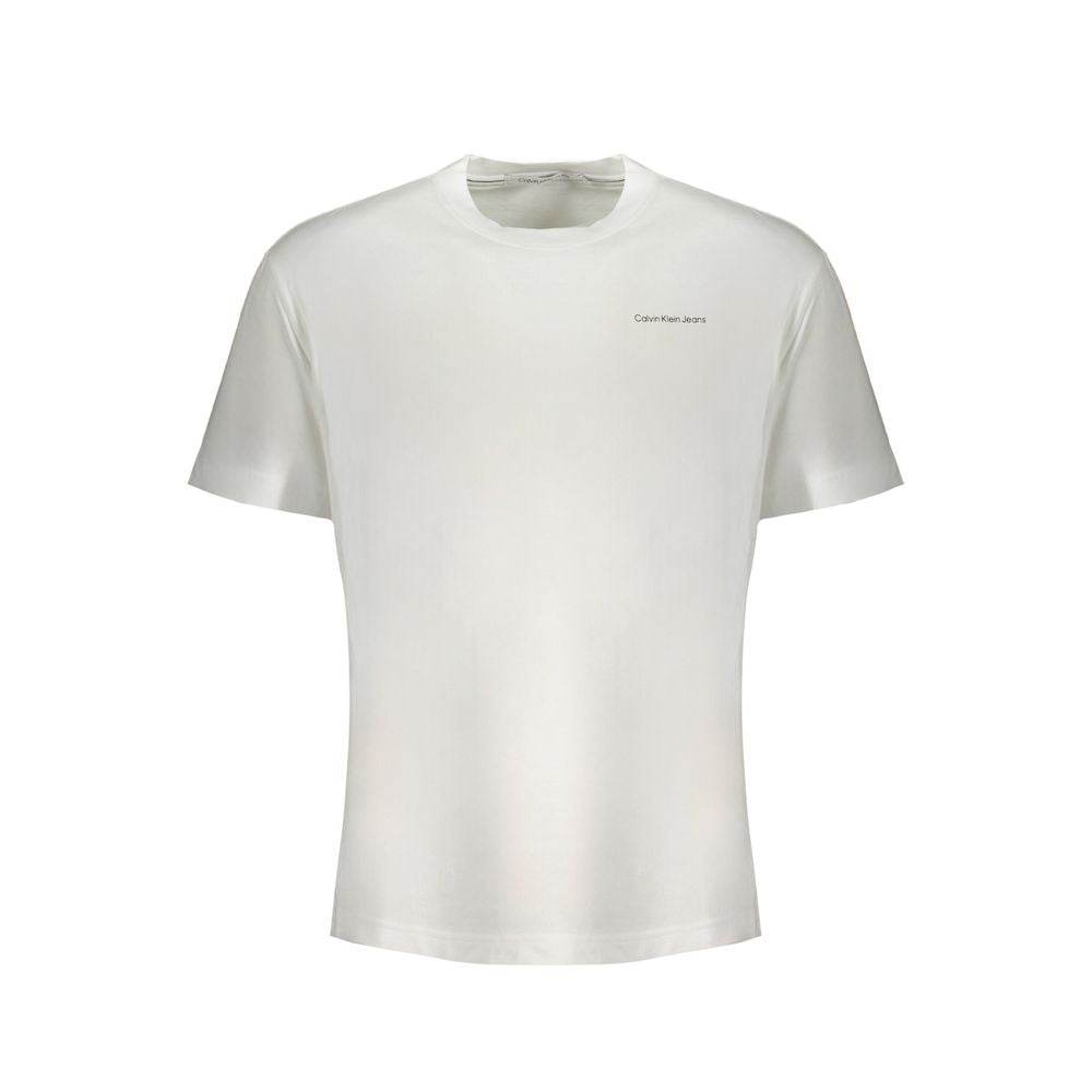 Calvin Klein White Cotton T-Shirt - Hilstor