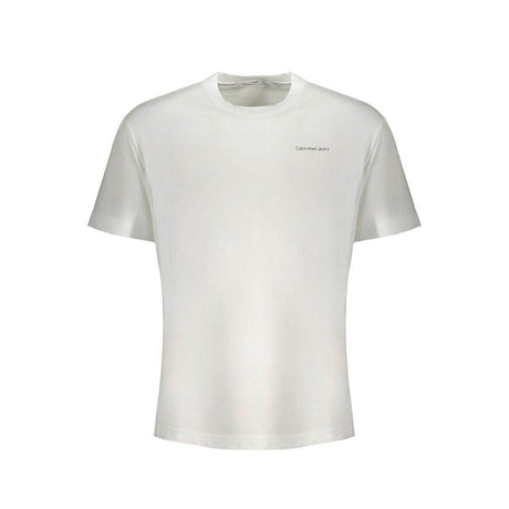 Calvin Klein White Cotton T-Shirt - Hilstor