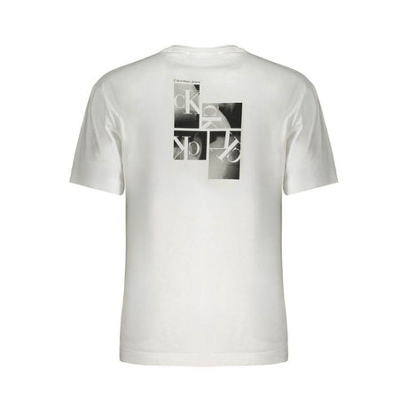 Calvin Klein White Cotton T-Shirt - Hilstor