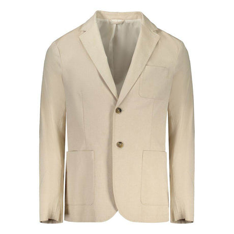 Guess Jeans Beige Cotton Men Jacket - Hilstor