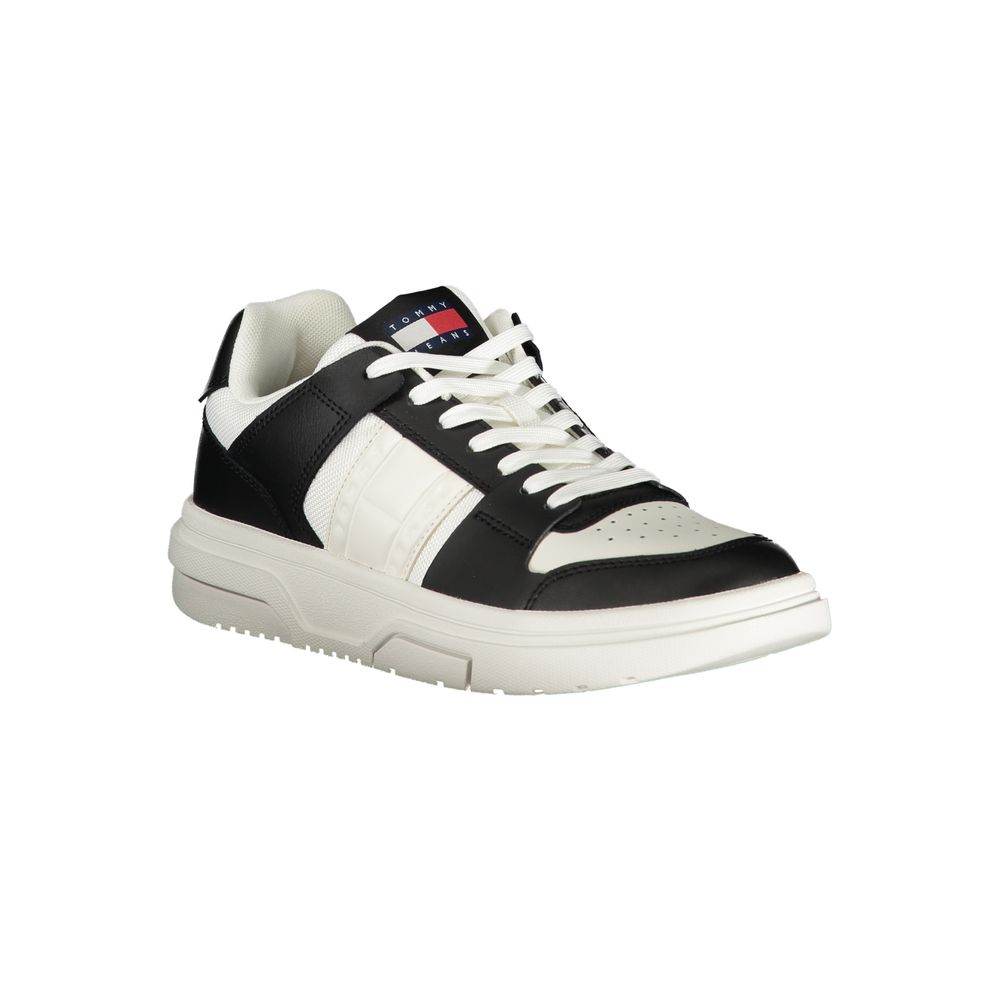 Tommy Hilfiger Black Leather Women Sneaker - Hilstor