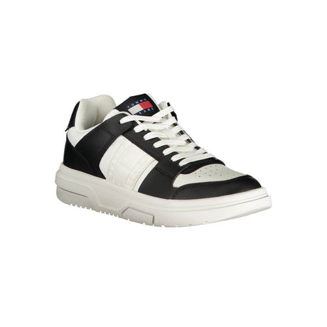 Tommy Hilfiger Black Leather Women Sneaker - Hilstor