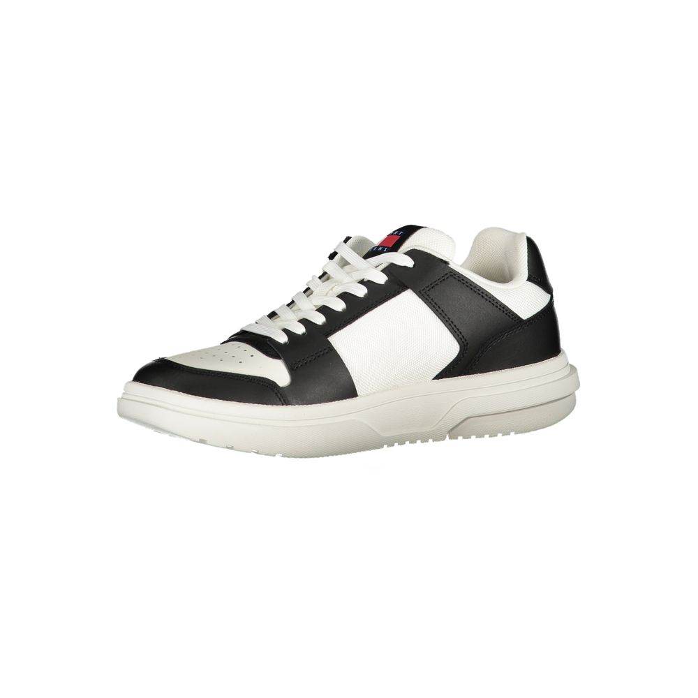 Tommy Hilfiger Black Leather Women Sneaker - Hilstor