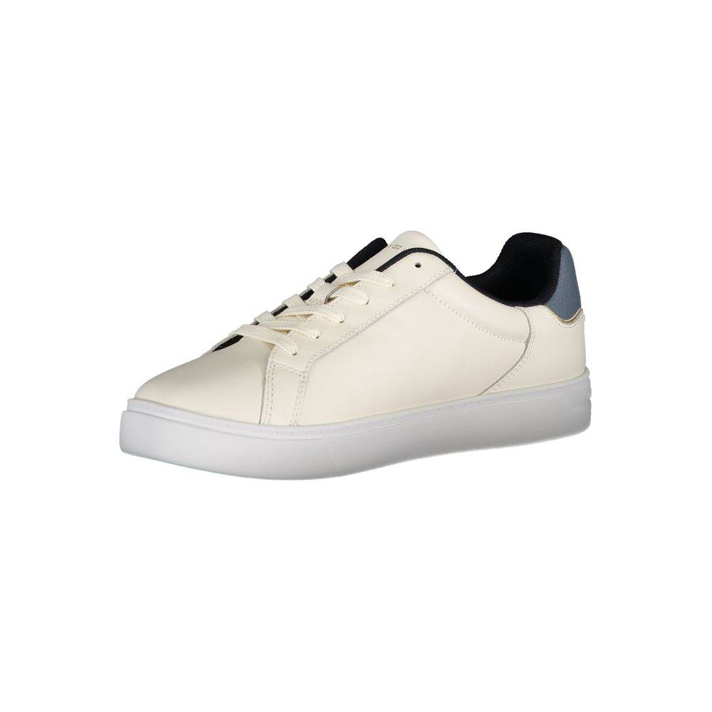 Tommy Hilfiger Beige Leather Women Sneaker - Hilstor