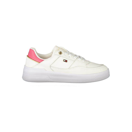 Tommy Hilfiger White Polyethylene Women Sneaker - Hilstor
