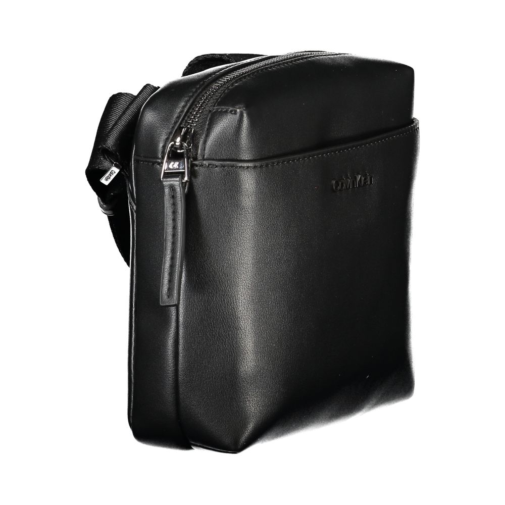 Calvin Klein sort polyethylen skuldertaske til mænd