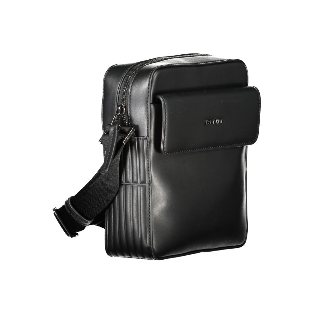 Calvin Klein sort polyester skuldertaske til mænd