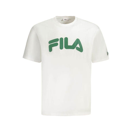 Fila White Cotton Men T-Shirt - Hilstor