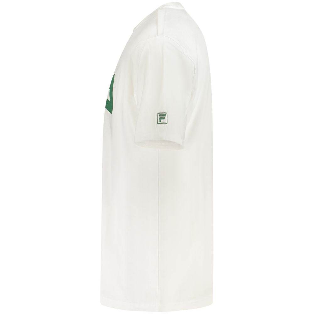 Fila White Cotton Men T-Shirt - Hilstor