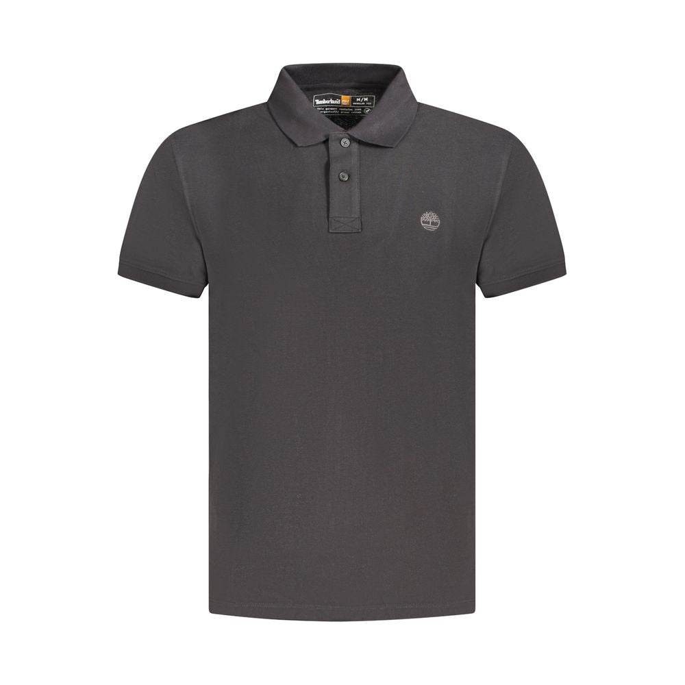 Timberland Black Cotton Men Polo Shirt - Hilstor