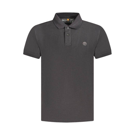 Timberland Black Cotton Men Polo Shirt - Hilstor