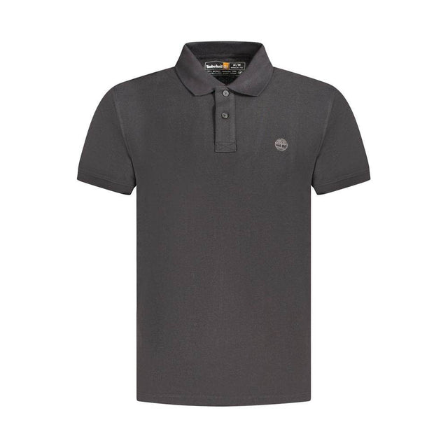 Timberland Black Cotton Men Polo Shirt - Hilstor
