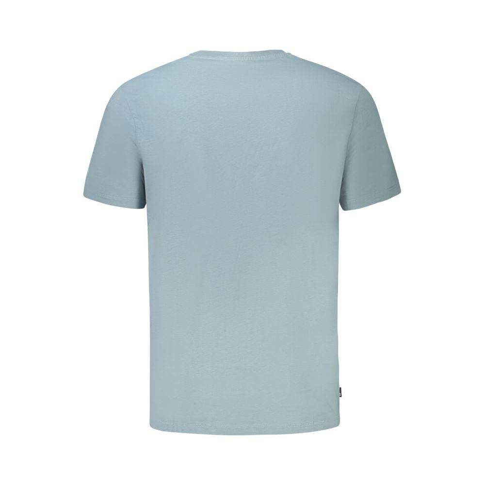 Timberland Light Blue Organic Cotton Men T-Shirt - Hilstor