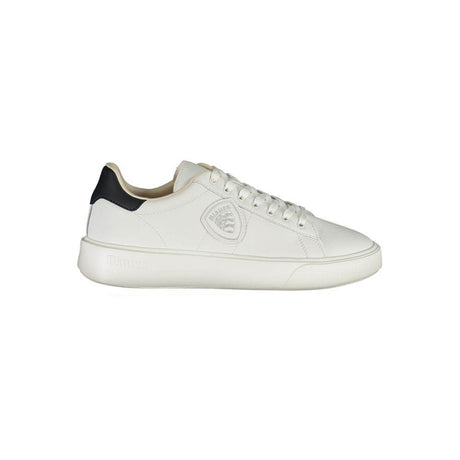 Blauer White Polyethylene Men Sneaker - Hilstor