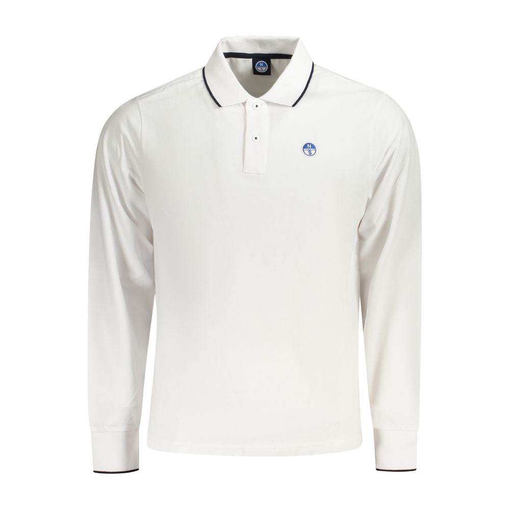 North Sails White Cotton Men Polo Shirt - Hilstor