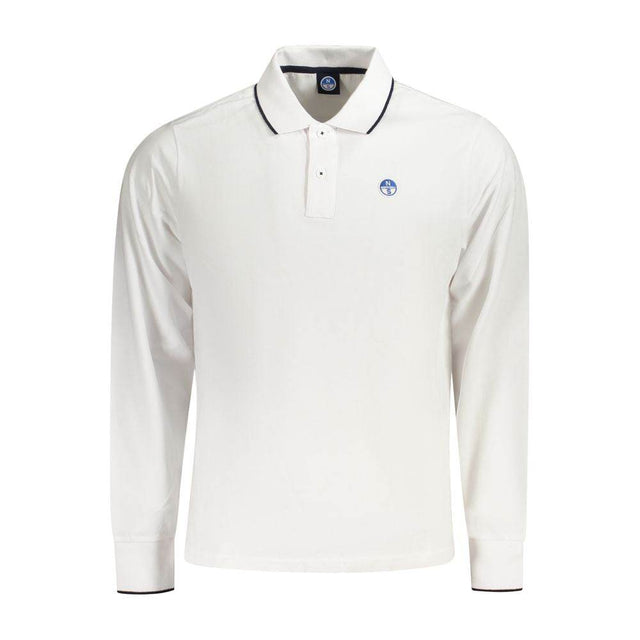 North Sails White Cotton Men Polo Shirt - Hilstor