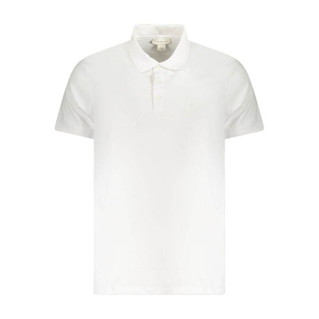 Calvin Klein White Cotton Men Polo Shirt - Hilstor