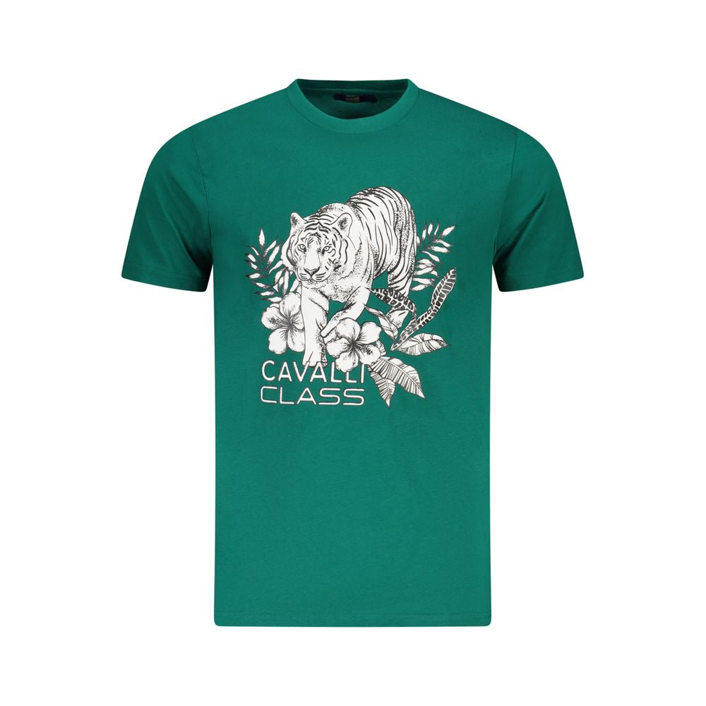 Cavalli klasse grøn bomuld herre T-shirt