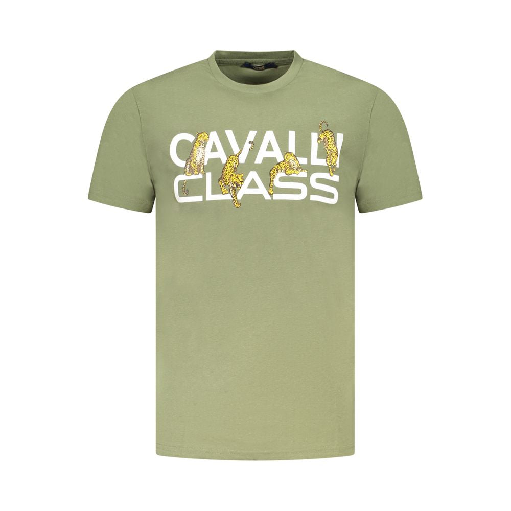 Cavalli klasse grøn bomuld herre T-shirt