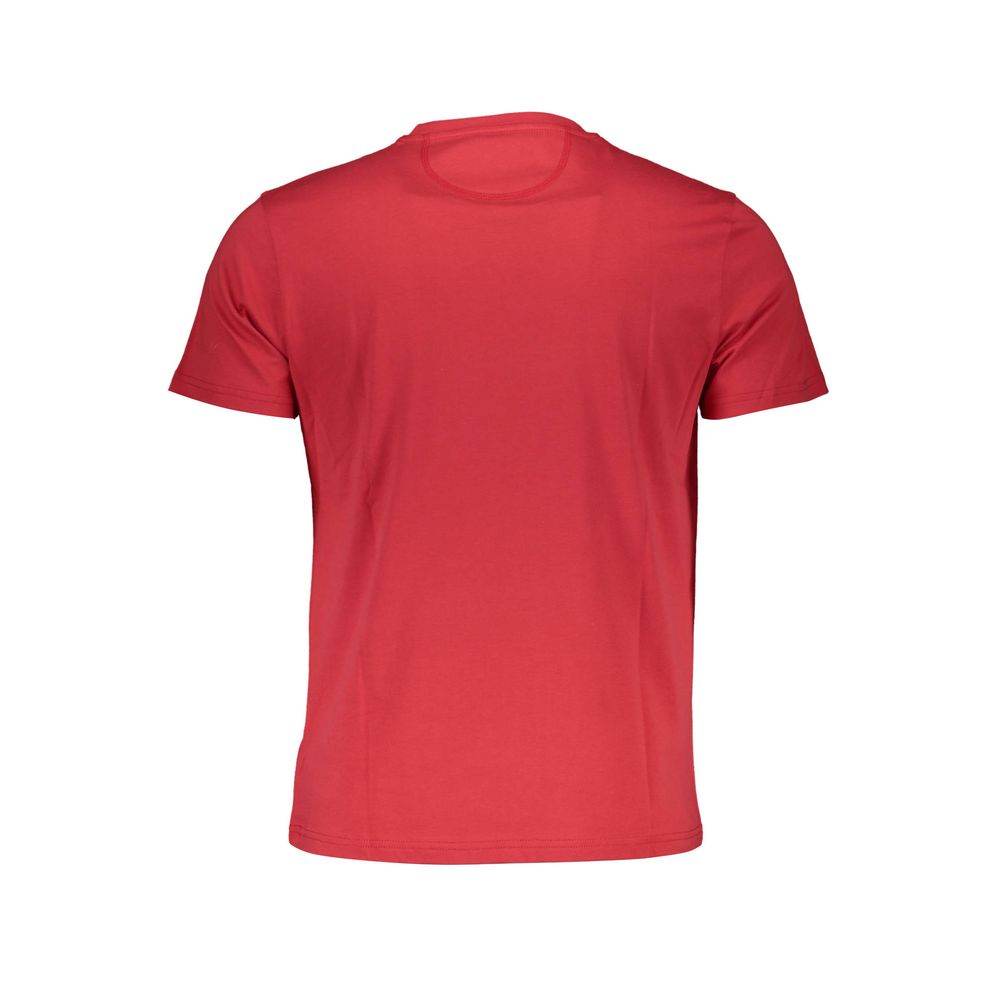 La Martina Red Cotton Men T-Shirt - Hilstor