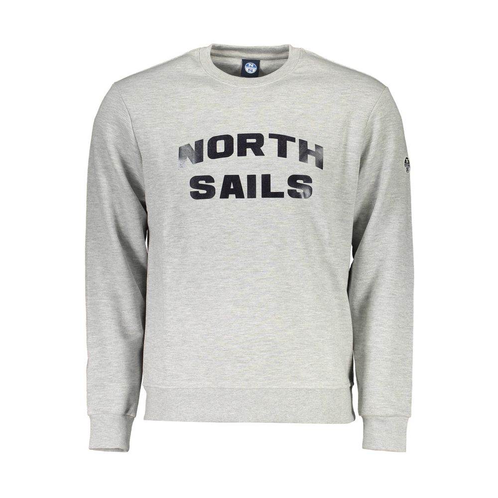 North Sails Gray Cotton Men Sweater - Hilstor